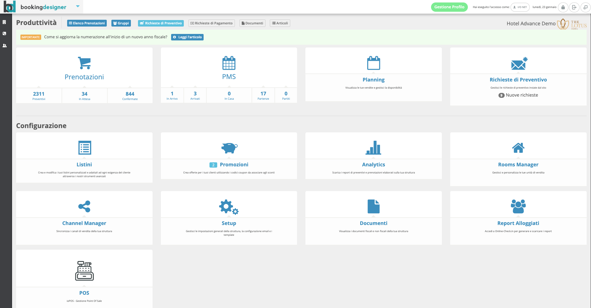 Booking Designer screenshot