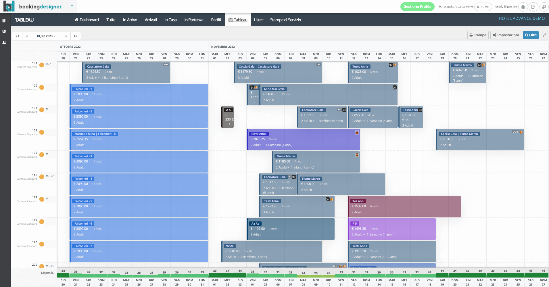 Booking Designer screenshot