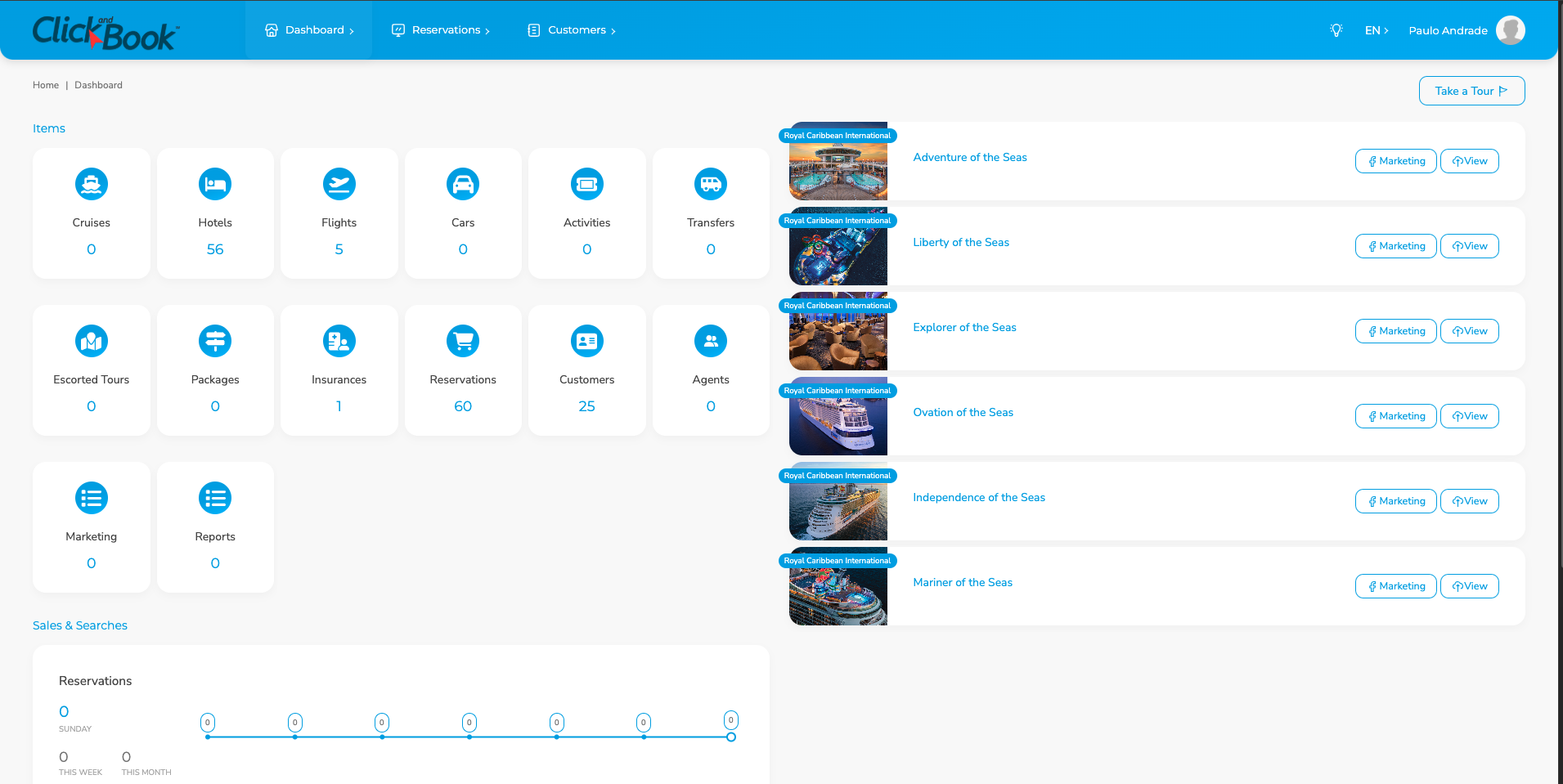 Click and Book screenshot