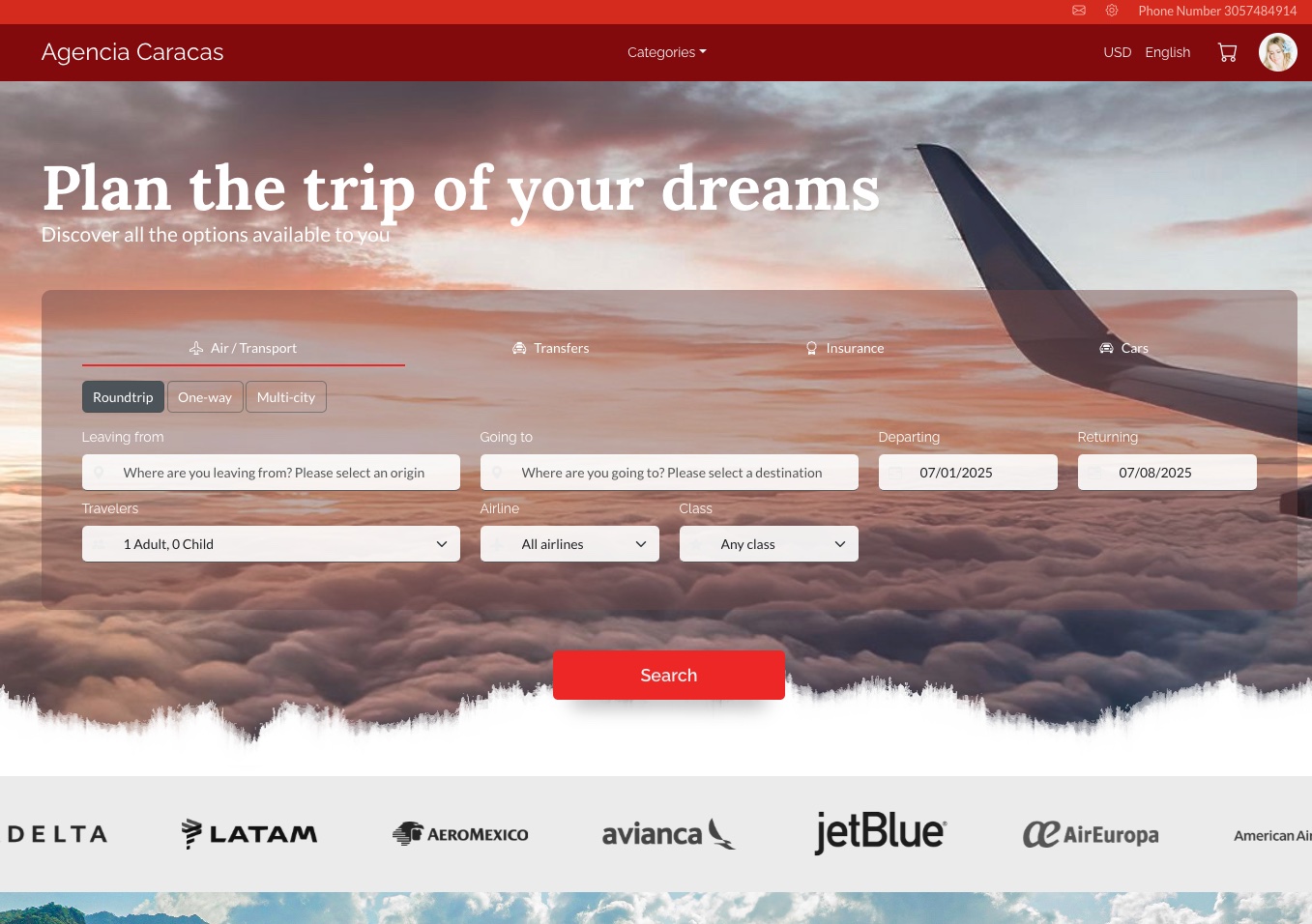Click and Book screenshot