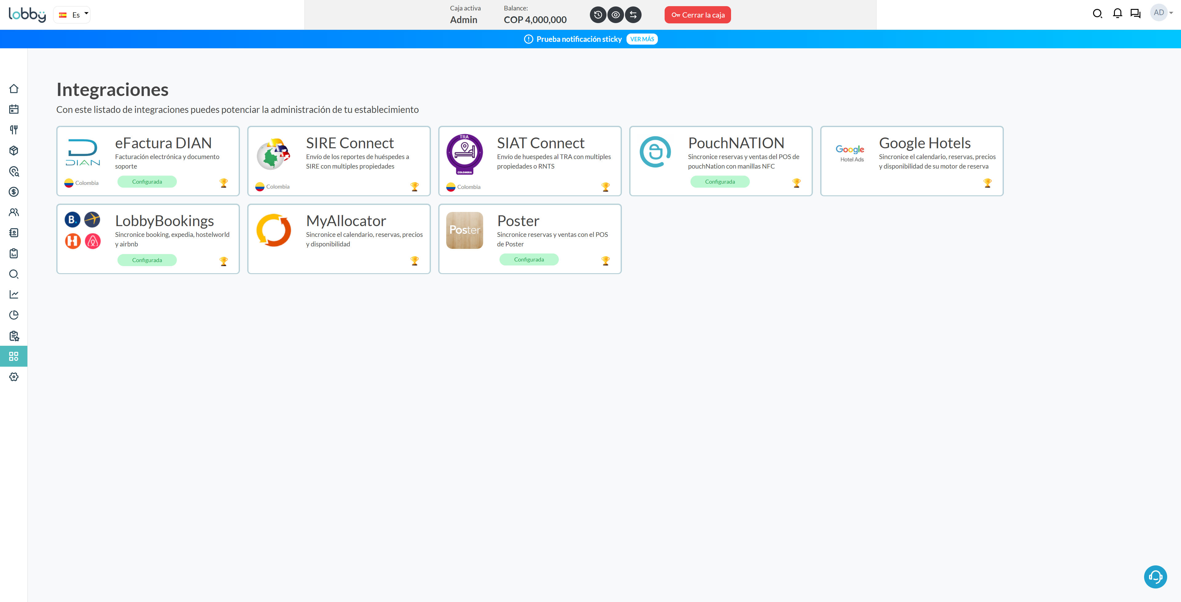 LobbyPMS screenshot
