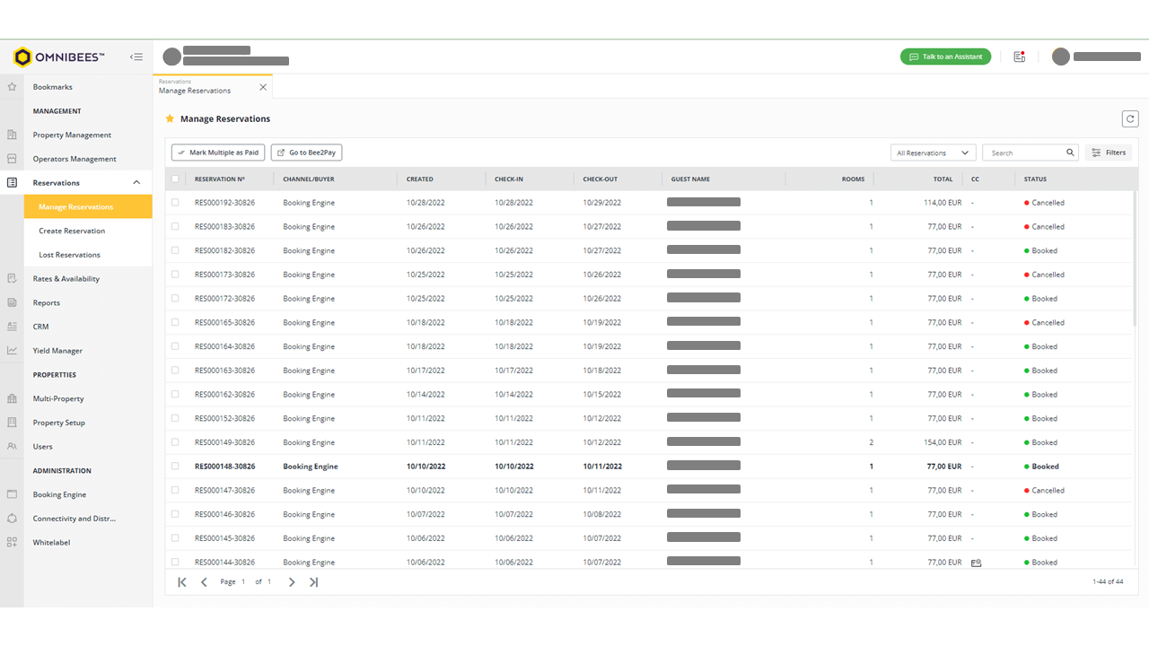 Omnibees screenshot
