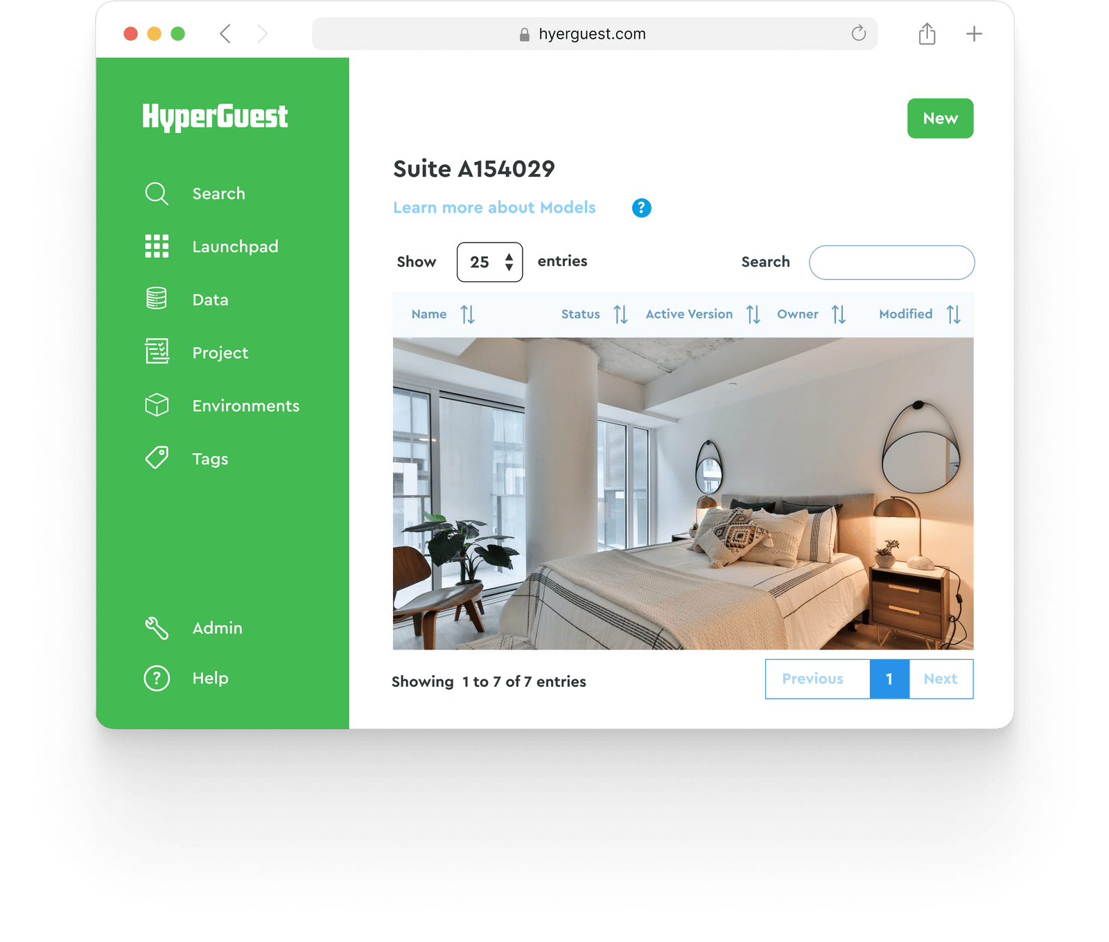 HyperGuest dashboard