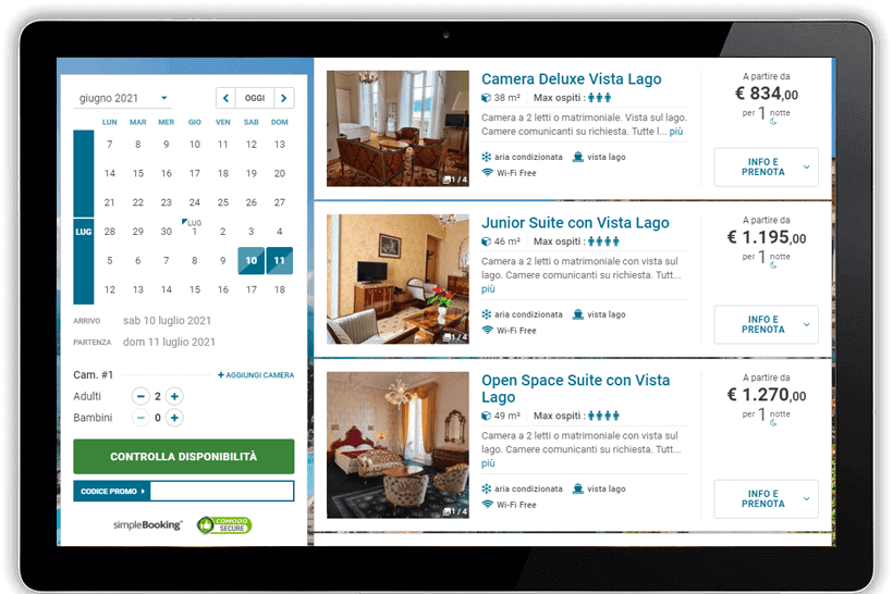 Simple Booking screenshot