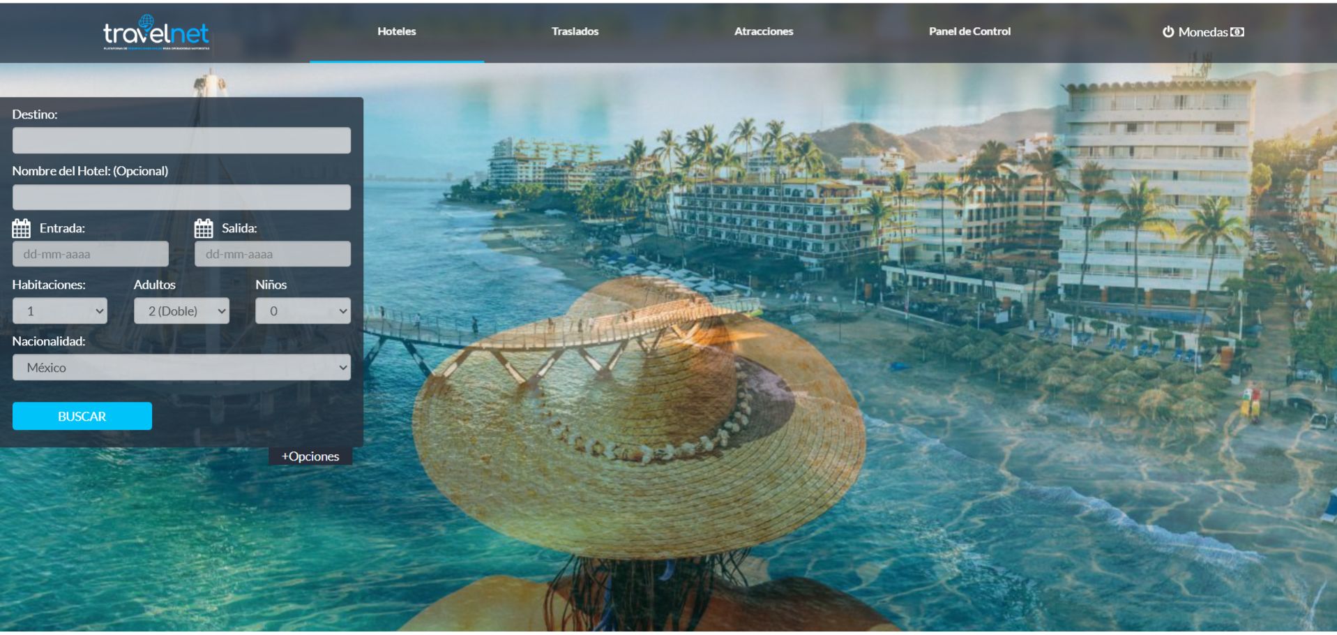 Travel Net Tecnologias Web screenshot