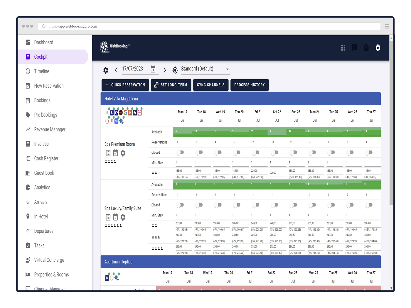 WebBookingPro screenshot